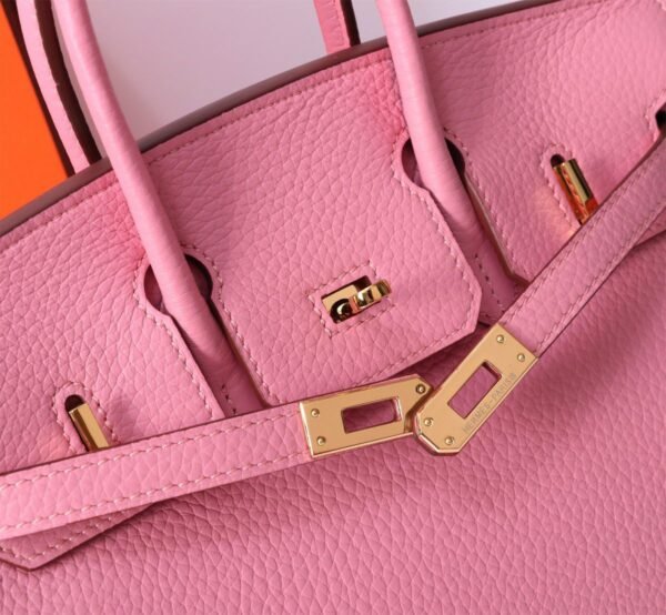 Hermes Birkin 30 Togo Leather Gold Hardware Light Pink 30Cm