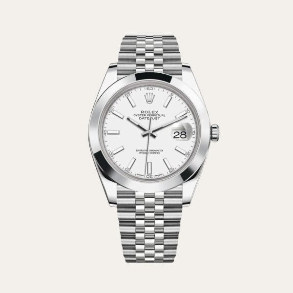 Rolex Datejust 41mm White Dial 126334 Jubilee Flutted