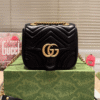 Gucci Gg Marmont Square Shoulder Bag Black 7.1 Inches