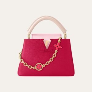 1-106 Louis Vuitton Capucines MM Bag Dark Pink 10.6 Inches M20845