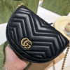 Gucci Gg Marmont Mini Matelassé Shoulder Bag Black 10.2 Inches