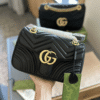 Gucci Gg Marmont Small Matelassé Shoulder Bag Black 9 Inches