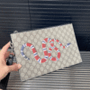 Gucci Kingsnake Gg Supreme Clutch Bag Beige 11.4 Inches