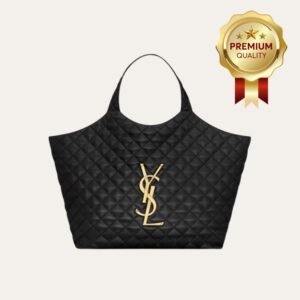 [Premium Quality] – Saint Laurent Icare Maxi Shopping Bag Black 13.8 Inches 698651Aaang1000