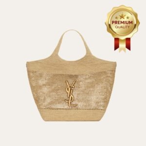 [Premium Quality] – Saint Laurent Icare Maxi Raffia Tote Bag 14.2 Inches 772191Gaaek2063