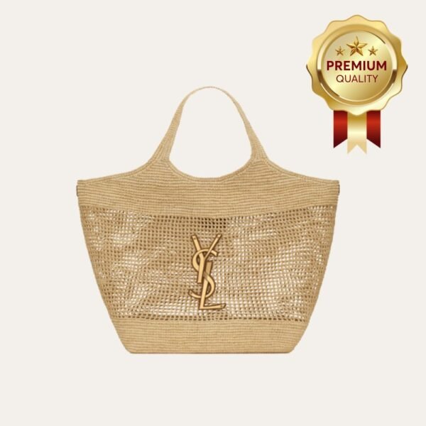 [Premium Quality] – Saint Laurent Icare Maxi Raffia Tote Bag 14.2 Inches 772191Gaaek2063