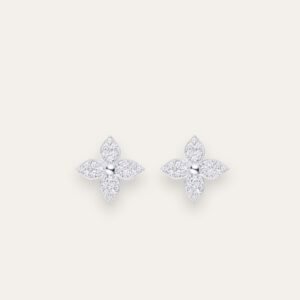 Louis Vuitton Idylle Blossom Stud Earings White Q96966