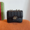 Gucci Gg Supreme Mini Camera Bag Black 6.7 Inches