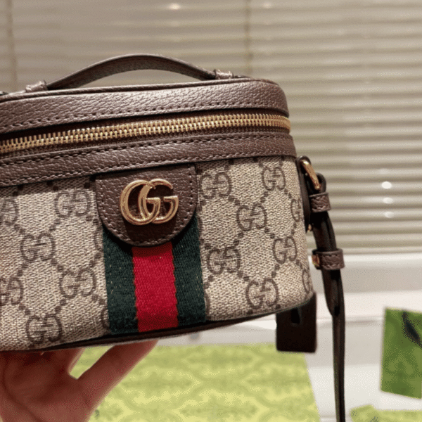 Gucci Ophidia Gg Vanity Bag Beige 6.3 Inches 838491 FAE0P 9746
