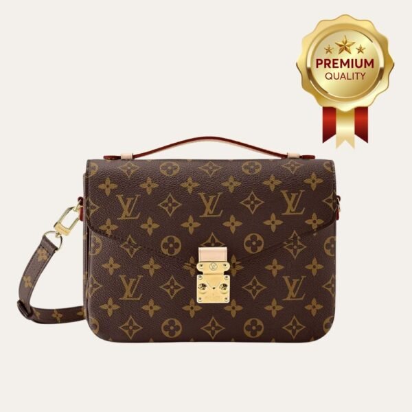 [Premium Quality] – Louis Vuitton Monogram Canvas Pochette Métis Brown 9.8 Inches M44875