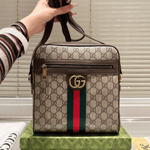 Gucci Ophidia Gg Small Messenger Bag Beige 9.4 Inches