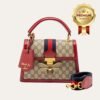 [Premium Quality] – Gucci Queen Margaret Gg Small Top Handle Bag Red 10 Inches 476541 9I6St 8540