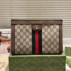 Gucci Ophidia Large Flap Shoulder Bag Beige 10.6 Inches 837428 FAE0J 9867
