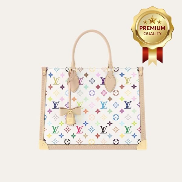 [Premium Quality] – Louis Vuitton Lv X Tm Onthego MM White 13.8 Inches M13079