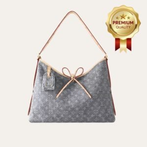 [Premium Quality] – Louis Vuitton Carryall MM Washed Gray Denim 15.3 Inches M13289