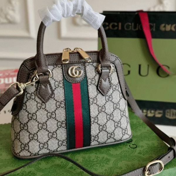 Gucci Ophidia Mini Dome Bag Beige 8.6 Inches ‎499621 K05NG 8745