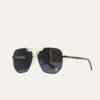 Louis Vuitton Prestige Aviator Sunglasses Black With Gold