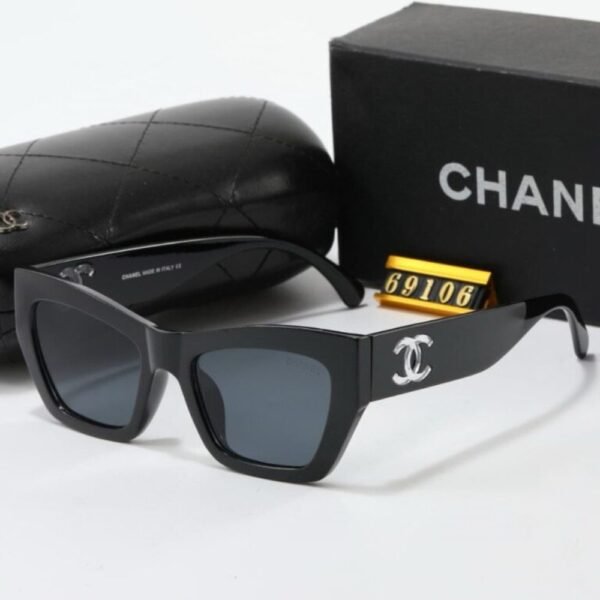 Chanel Cat Eye Sunglasses Acetate And Nylon Black