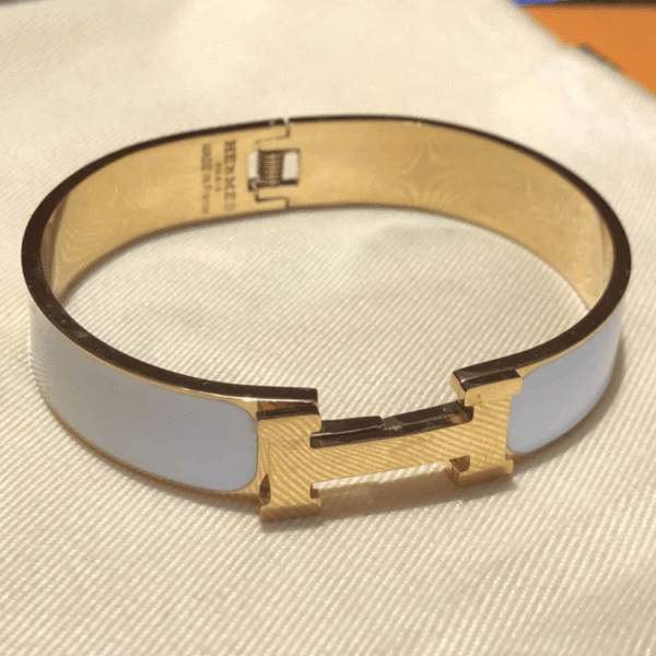 Hermes Clic Clac H Bracelet Blue