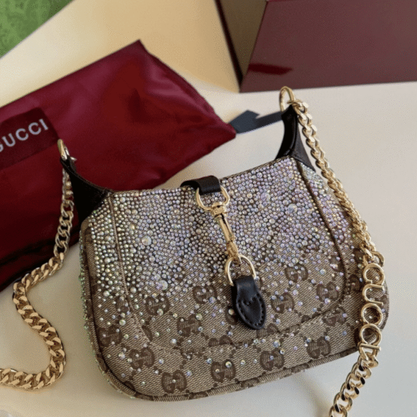 1-206 Gucci Jackie Notte Mini Bag Beige 7.7 Inches 782889 FAD1Z 2541