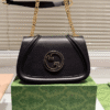 Gucci Blondie Small Shoulder Bag Black 8.7 Inches ‎815715 AAEEX1000