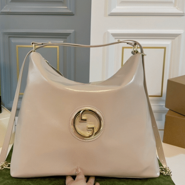 Gucci Interlocking G Tote Bag Beige 15.0 Inches