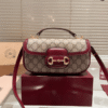 Gucci Horsebit 1955 Mini Top Handle Bag Red 9.1 Inches