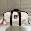 Chanel Duffle Bag White 19.3 Inches