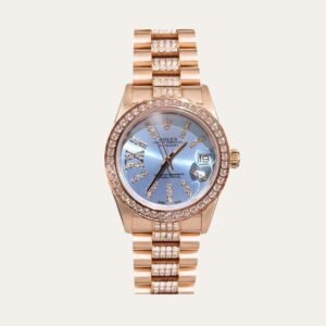 1-25.jpg Rolex Datejust Diamond In Rose Gold With Blue Dial 31Mm
