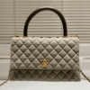 Chanel Coco Handle Grey Green 11.4 Inches