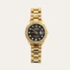 Rolex Lady Datejust 28 Diamond Dial 18K Gold In Black 28Mm