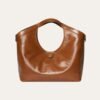 1-28 Gucci Giglio Large Tote Bag Dark Brown Leather 23.6 Inches 853971 AAF2H 7645