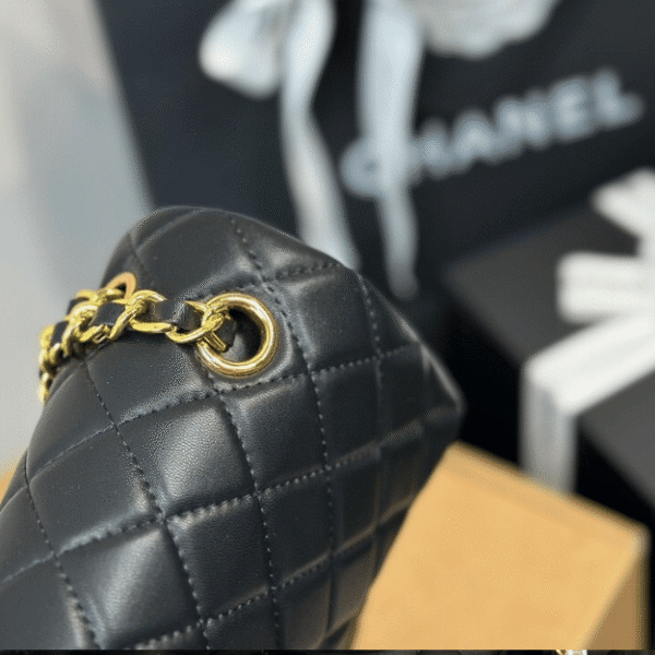 1-301 Chanel Classic Flap Bag Black 9.8 Inches