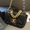 Chanel 19 Flap Bag Black 7.9 Inches AS1160-B04852-94305