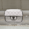 Chanel Camera Bag Mini White 7.1 Inches