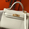 Hermès Kelly Mini II Bag Off-White/White 7.5 Inches