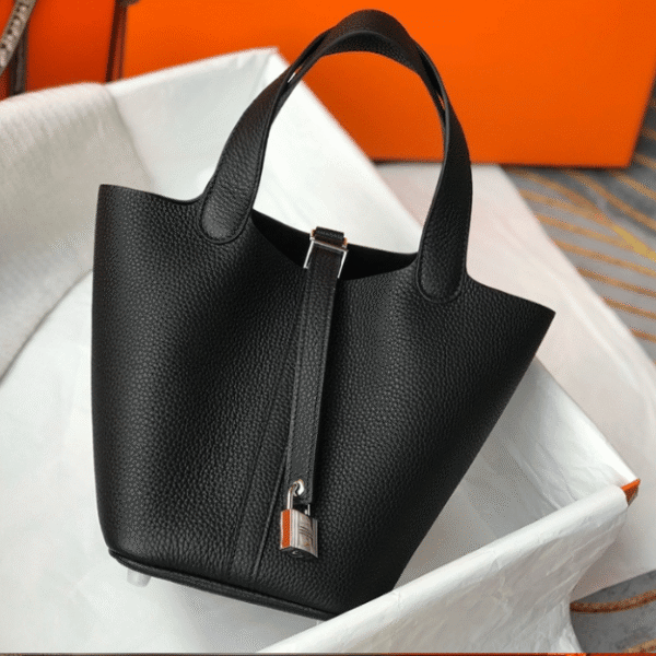 Hermès Picotin Lock Bag Black 7.1 Inches