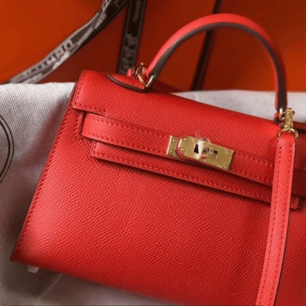 Hermès Kelly Mini II Bag Red 7.5 Inches