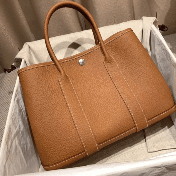 Hermès Garden Party Bag PM Tan 11.8 Inches