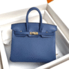 Hermès Birkin Bag Blue 9.8 Inches
