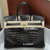 Hermès Birkin Bag Black Crocodile 11.8 Inches