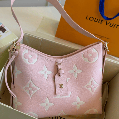 Louis Vuitton Carryall PM Bicolor Monogram Empreinte Pink Quartz 11.6 Inches M14209