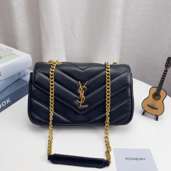 Saint Laurent Loulou Bag Black Quilted 10.6 Inches 801437AAEAX1000