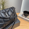 1-436 Saint Laurent Loulou Bag Black Nappa 8.7 Inches 5774761El001000