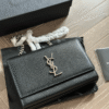 Saint Laurent Kate Bag Black Pebbled 7.9 Inches