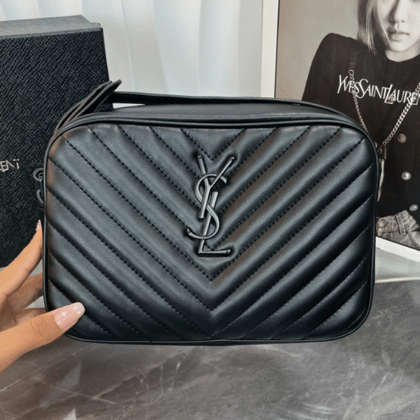 Saint Laurent Lou Camera Bag Black 9 Inches 761554Dv7041000