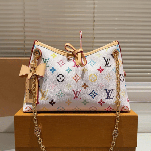 Louis Vuitton Carryall BB Multicolor White 9.8 Inches