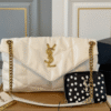 Saint Laurent Loulou Puffer Bag White 11 Inches 5774761El079207