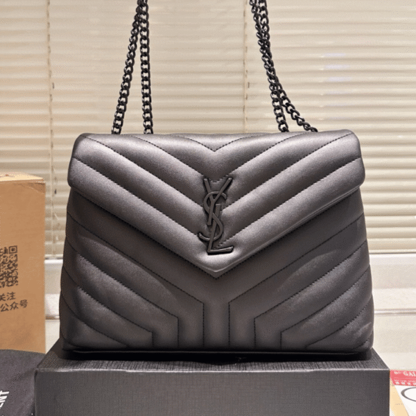 Saint Laurent Loulou Bag Black 11.8 Inches