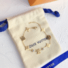 Louis Vuitton Monogram Flower Charm Bracelet Gold-Tone